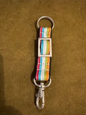 Never Used Multicolor Stripe Key Fob Accessory